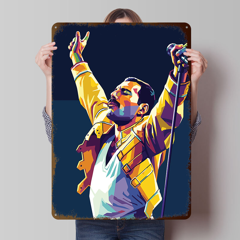 Vintage Gaming Accessories - Freddie Mercury Pop Art Portrait Tin