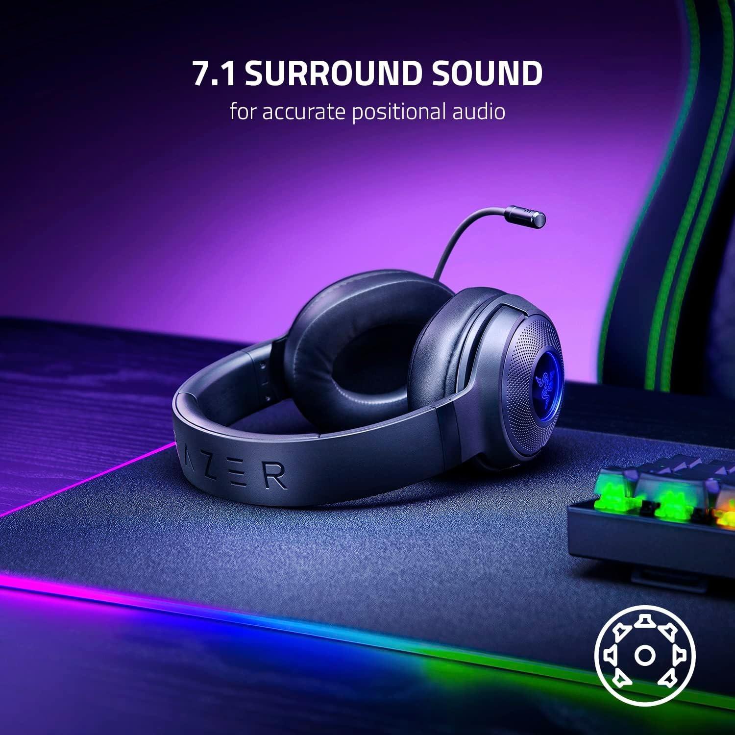 Razer Kraken V3 X Wired USB Ga - đánh giá và giá Gaming Accessories Razer