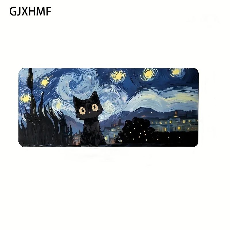 Anime Starry Night Cat Gaming  - đánh giá và giá Gaming Accessories For Your Desk
