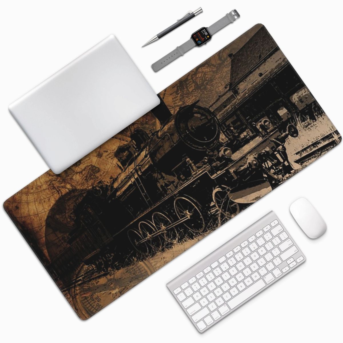 Large Mouse Pad Vintage Steam  - đánh giá và giá Vintage Gaming Accessories