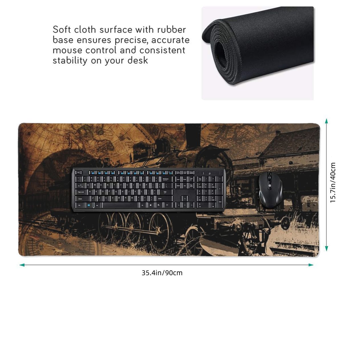 Large Mouse Pad Vintage Steam  - đánh giá và giá Vintage Gaming Accessories
