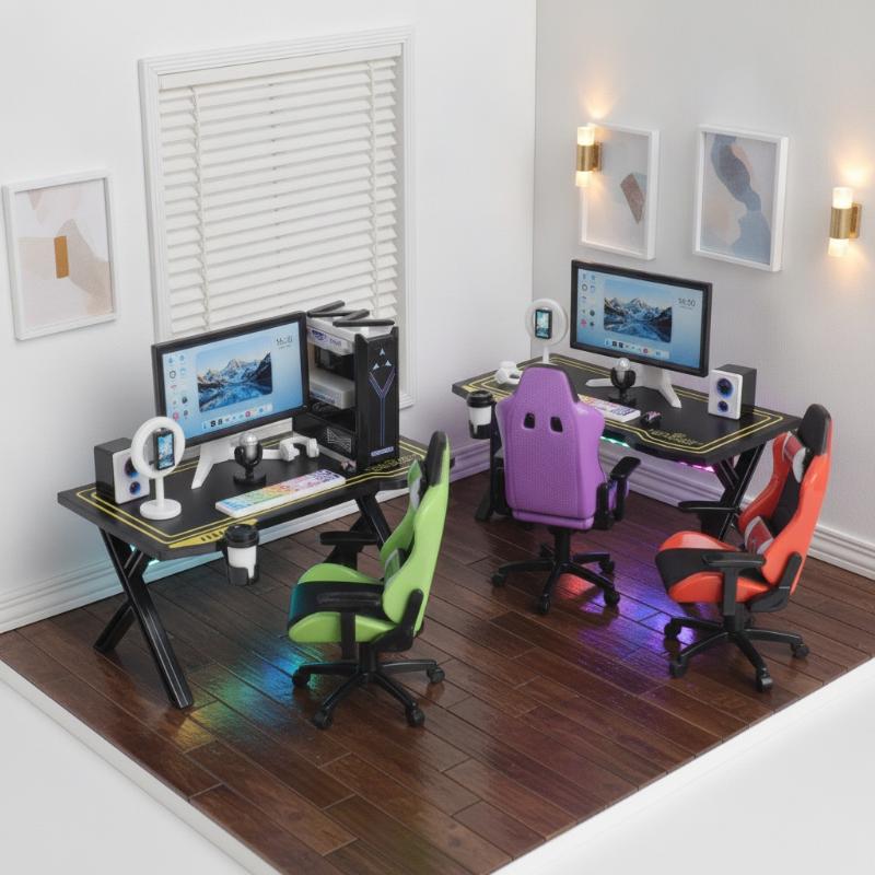 1/12 Dollhouse Tiny Gaming Des - đánh giá và giá Gaming Accessories Monitor