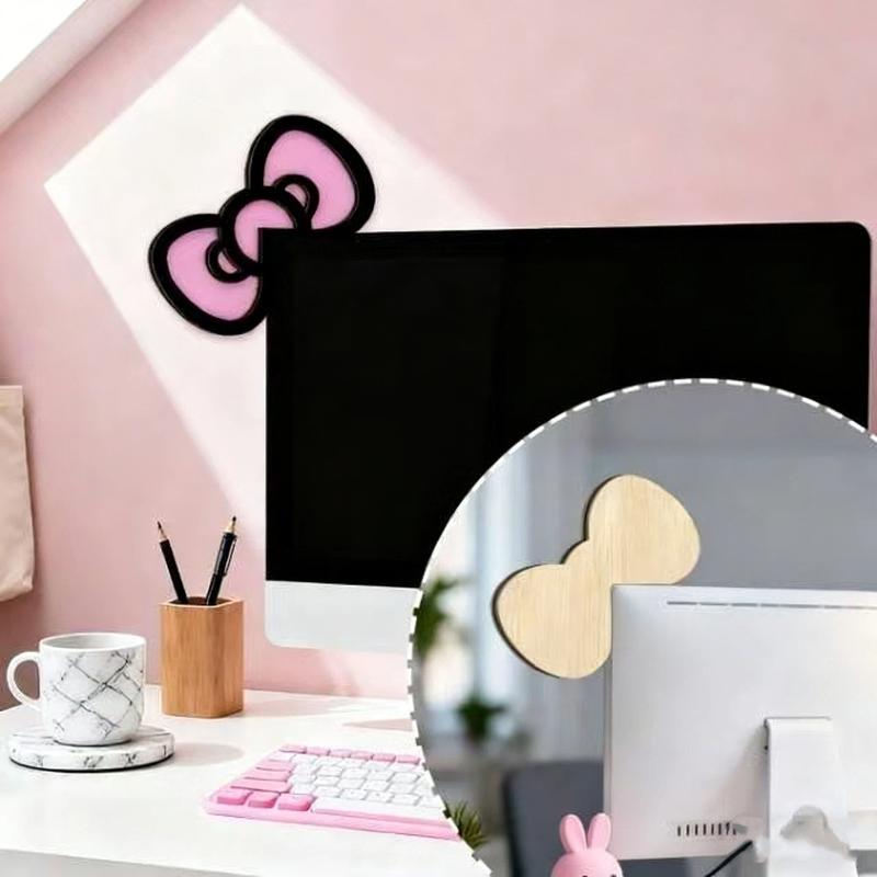 New 1/2Pcs Wooden Bowknot PC A - đánh giá và giá Gaming Accessories Monitor