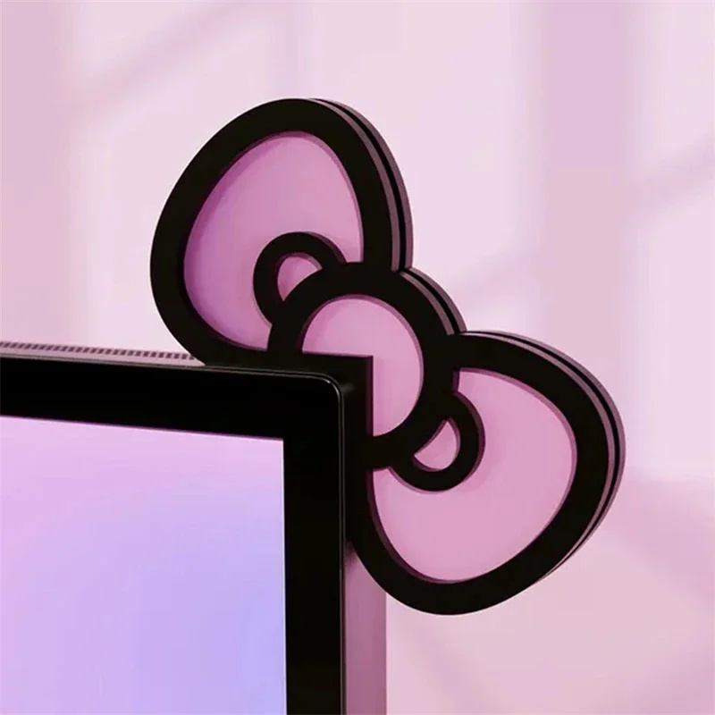 Kawaii Pink Acrylic Bow Monito - đánh giá và giá Gaming Accessories Monitor