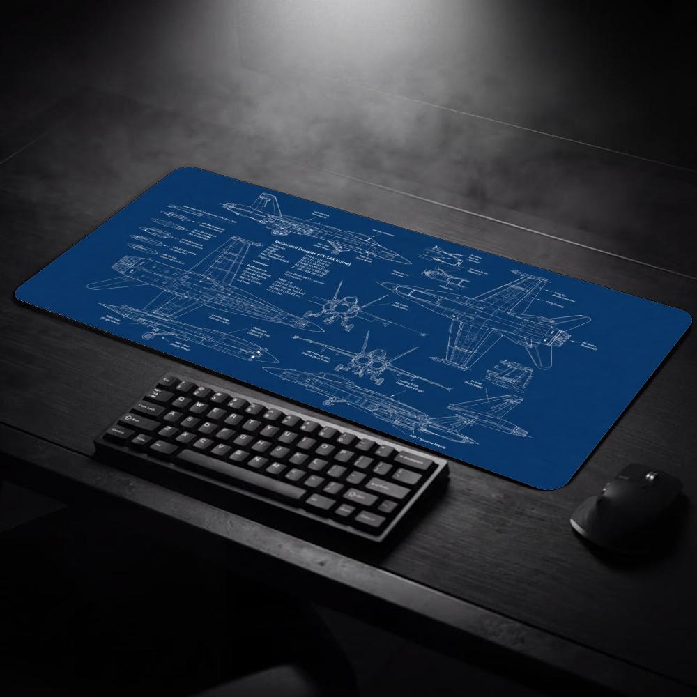 Large Aviation Blueprint Mouse - đánh giá và giá Vintage Gaming Accessories