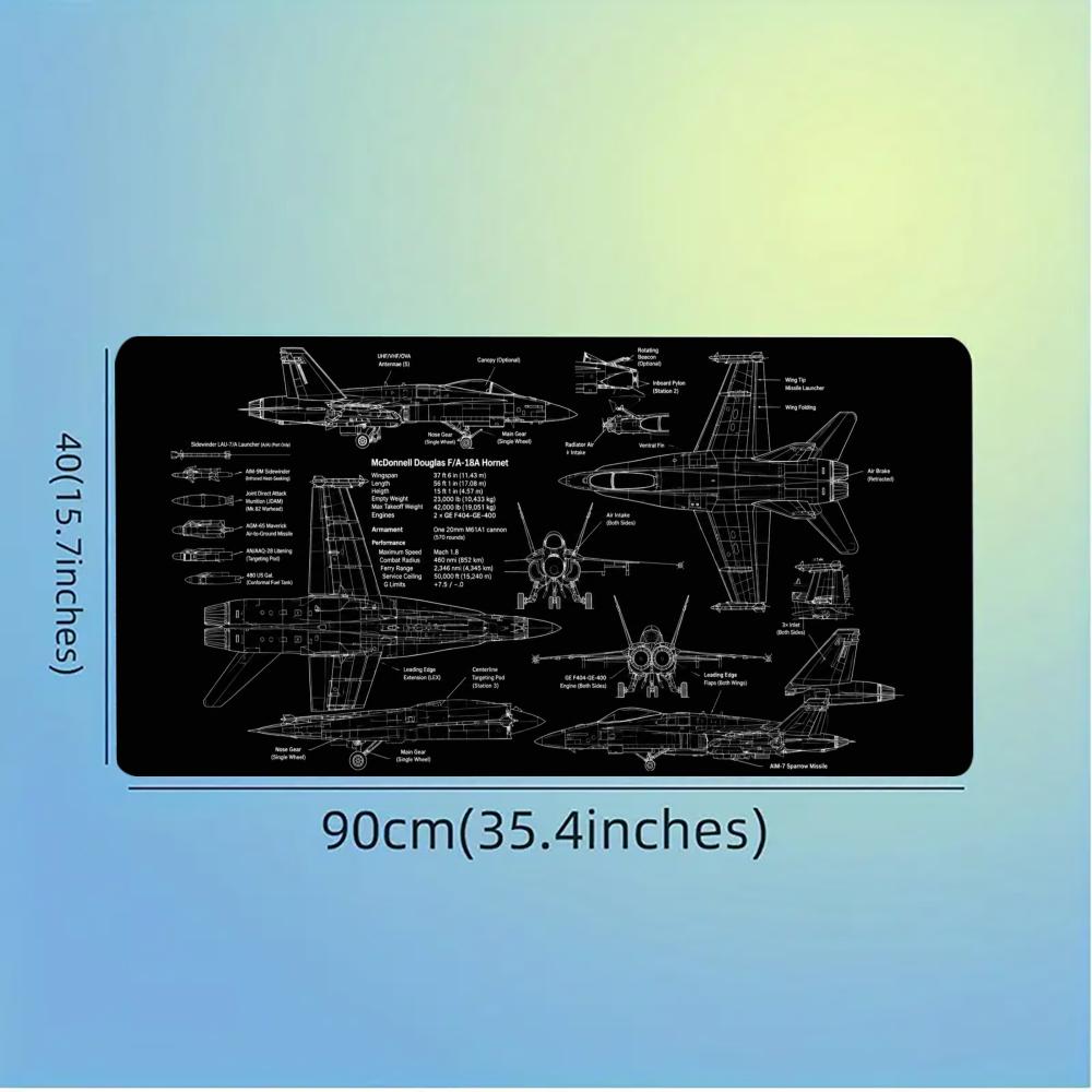 Large Aviation Blueprint Mouse - đánh giá và giá Vintage Gaming Accessories