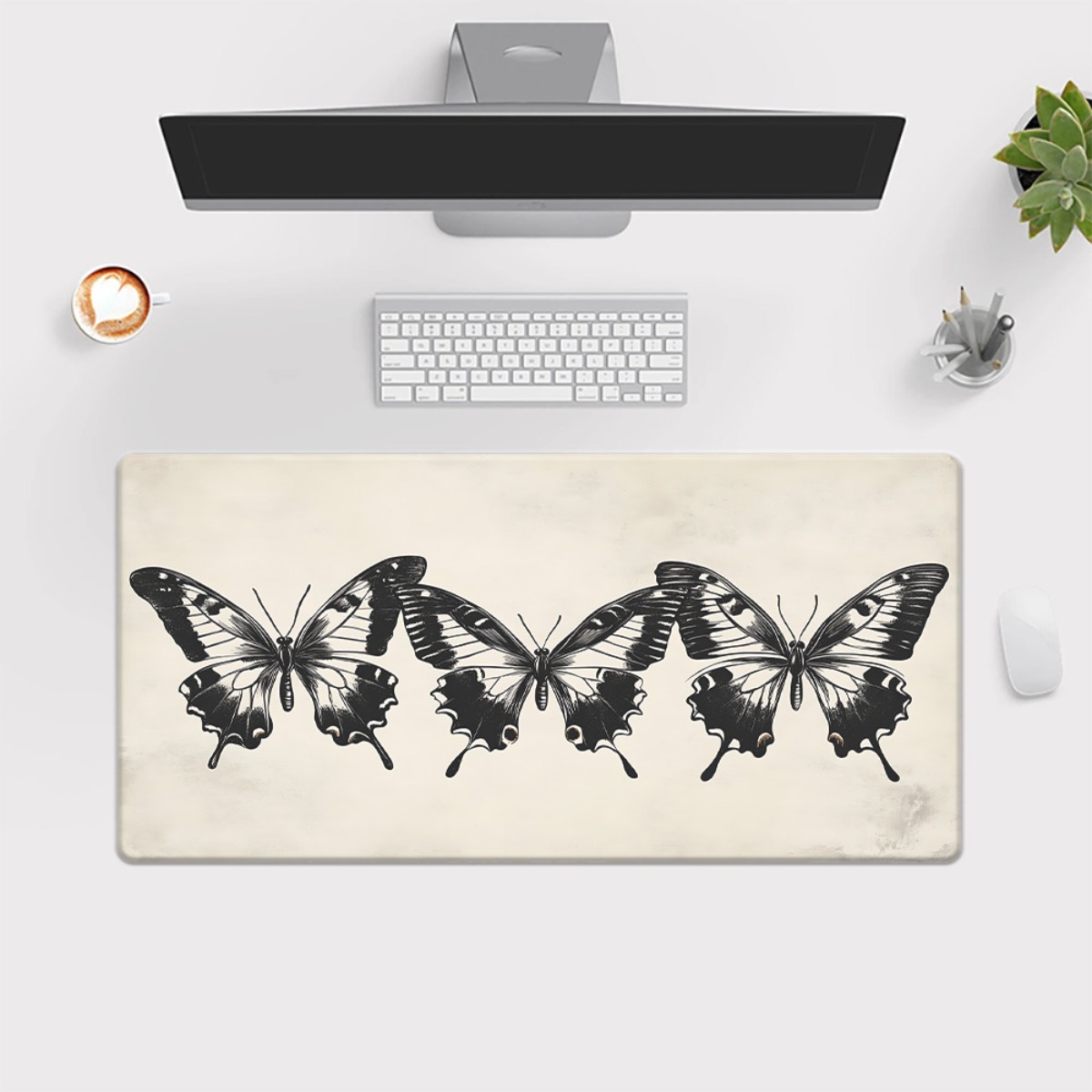 Butterfly Illustration Desk Ma - đánh giá và giá Vintage Gaming Accessories
