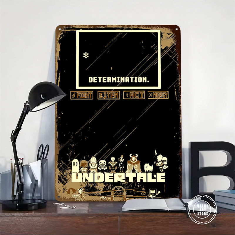 Undertale Metal Poster Custom  - đánh giá và giá Vintage Gaming Accessories