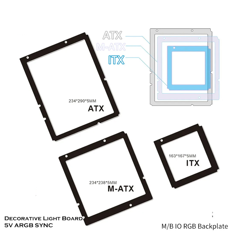 Desktop PC MB Backplate RGB De - đánh giá và giá Gaming Zone Accessories
